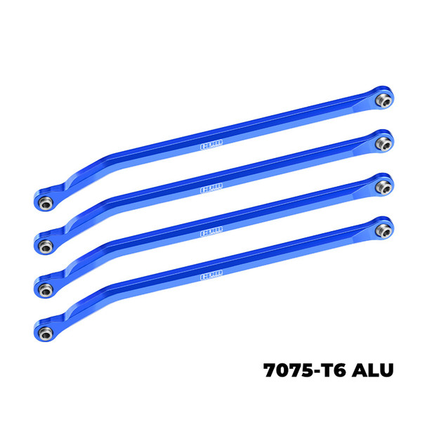 GPM 7075-T6 Alloy Aluminum Lower Link Bar Set Blue for Vanquish 1/10 H10 Optic