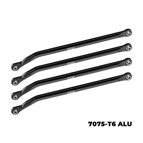 GPM 7075-T6 Alloy Aluminum Lower Link Bar Set Black for Vanquish 1/10 H10 Optic
