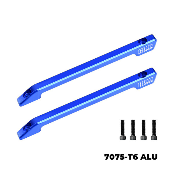 GPM 7075-T6 Alloy Aluminum Roof Skid Rail Blue for Vanquish 1/10 H10 Optic