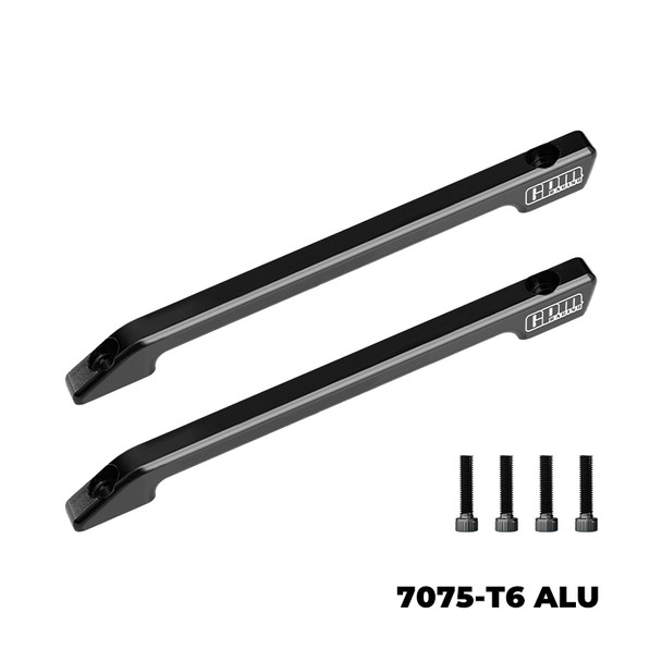 GPM 7075-T6 Alloy Aluminum Roof Skid Rail Black for Vanquish 1/10 H10 Optic
