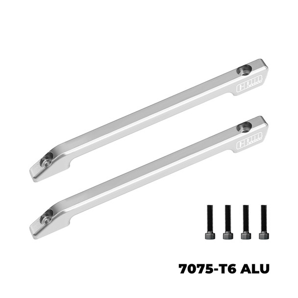 GPM 7075-T6 Alloy Aluminum Roof Skid Rail Silver for Vanquish 1/10 H10 Optic