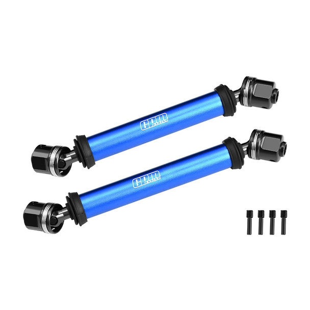 GPM Carbon Steel + Alum Center CVD Drive Shaft Blue for Vanquish 1/10 H10 Optic