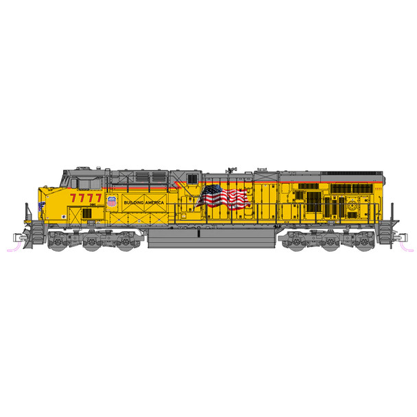 Kato 176-8967 ES44AC Union Pacific (UP) #7777 Diesel Locomotive N Scale
