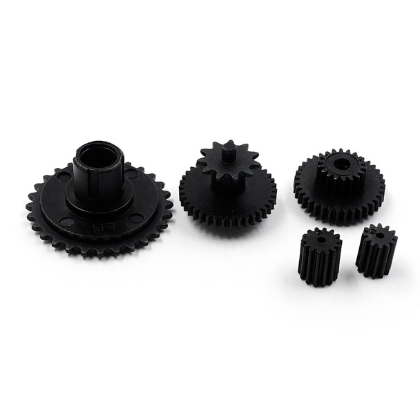 Yeah Racing KYMC-006BK Nylon Carbon Fiber Gearbox Gears for Kyosho 1/8 Motorcycle
