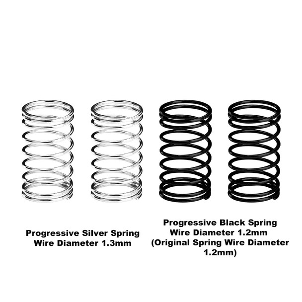 GPM Progressive Shock Springs Set Silver/Black for Mini Slash 4X4 / Mini Rally VXL