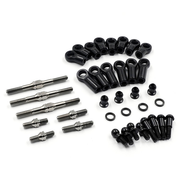 Yeah Racing TAGF-002SV 64 Titanium Turnbuckle & Steering Tie Rod Set for Tamiya GF-01