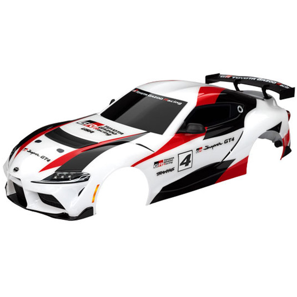Traxxas 9340X White Body Painted w/ Decal Applied : 4-Tec 3.0 Toyota GR Supra GT4