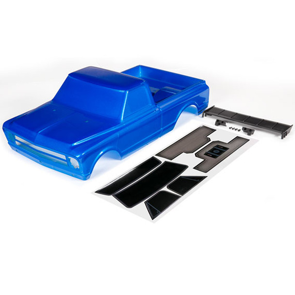 Traxxas 9411X Blue Body w/ Wing & Decals : Chevrolet C10 Drag Slash