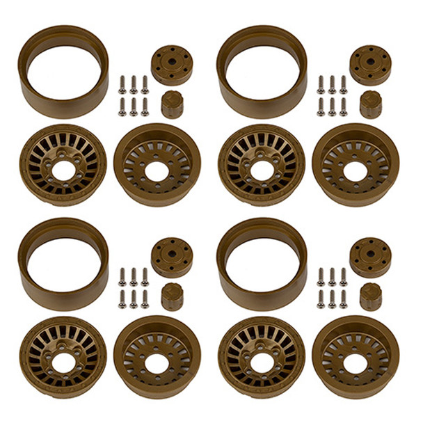Associated 42113 Element RC Enduro Urbine Wheels, 1.55", Bronze Color