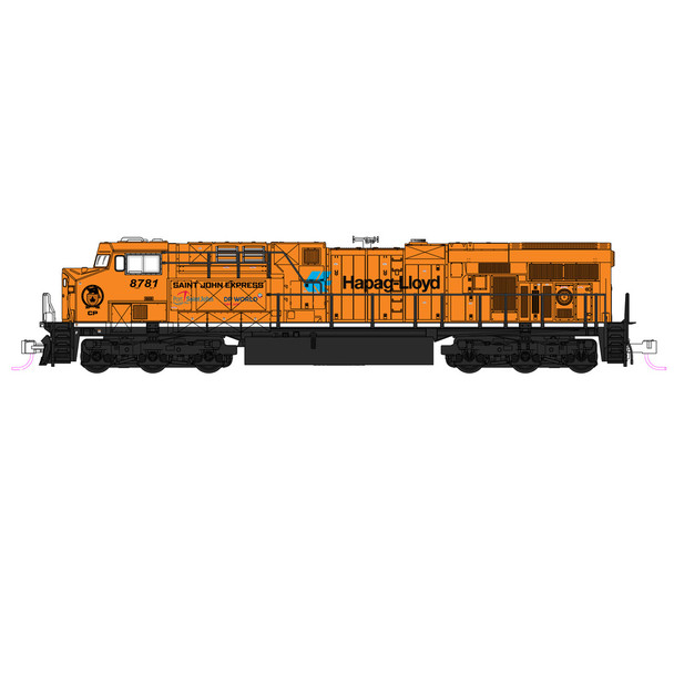 Kato 176-8961 GE ES44AC Canadian Pacific # 8781 Locomotive Hapag-Lloyd N Scale