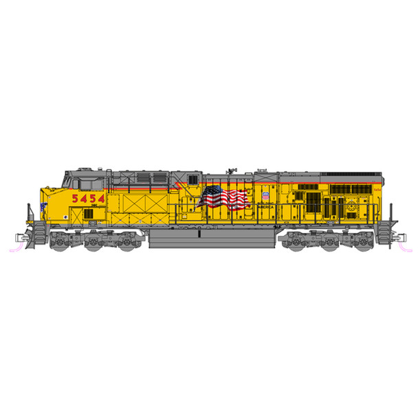 Kato 176-8966-S ES44AC Union Pacific #5454 Diesel Locomotive w/DCC & Sound N Scale