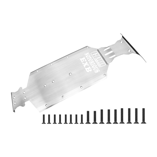 GPM Stainless Steel Integrated Chassis Skid Kit for Arrma 1/8 NOTORIOUS 6S V6