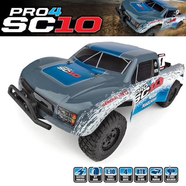 Associated 20530 1/10 Pro4 SC10 Brushless Off-Road 4WD RTR Truck