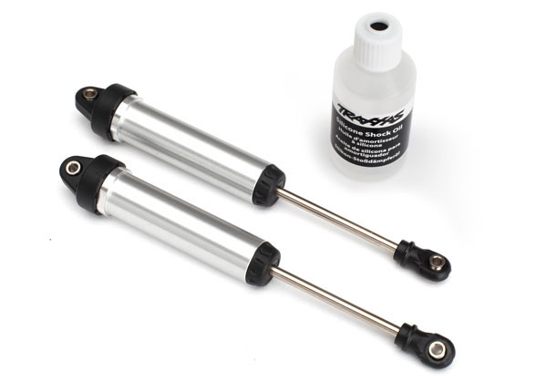 Traxxas 8451 Aluminun GTR 134mm Front Shocks Silver (2): Unlimited Desert Racer UDR