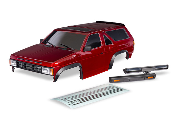 Traxxas 11011-RED TRX-4 Nissan Pathfinder Red Clipless Body