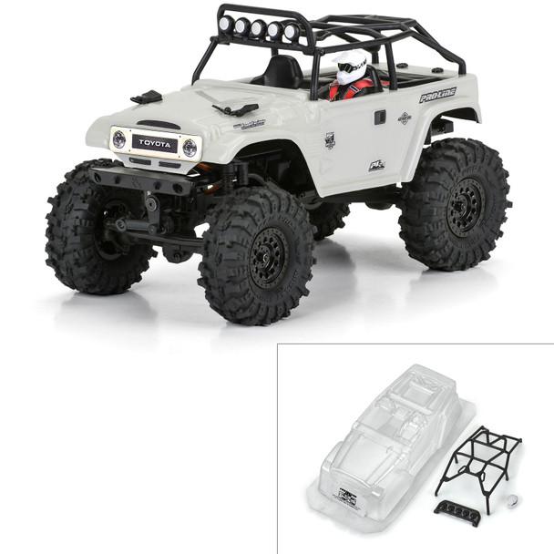 Pro-Line PRO366300 1/24 1979 Toyota Land Cruiser FJ40 Clear Body w/Trail Cage: SCX24