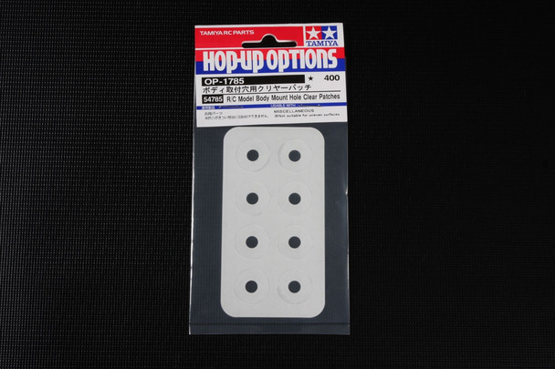 Tamiya 54785 RC Body Mount Hole Clear Patches