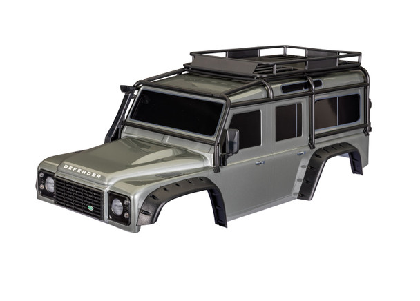 Traxxas 8050-SLVR TRX-4 Land Rover Defender Clipless Silver Body