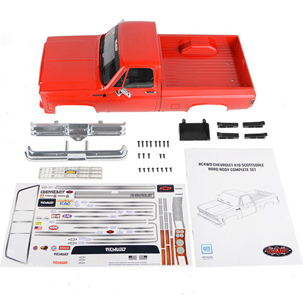 RC4WD Z-B0276 Chevrolet K10 Scottsdale Hard Body Complete Set (Red)