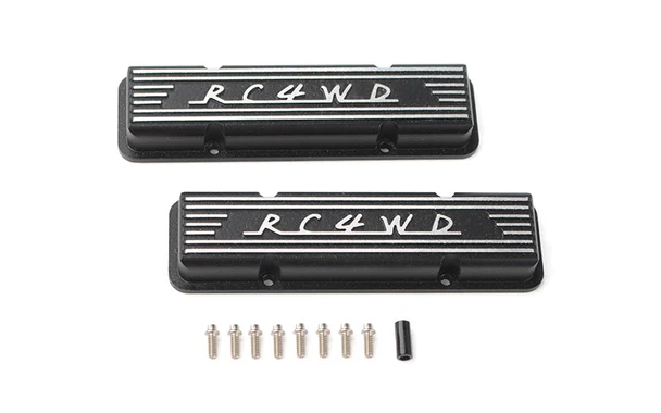 RC4WD Z-S0318 Aluminum Valve Covers for Scale V8 Engine (Black)