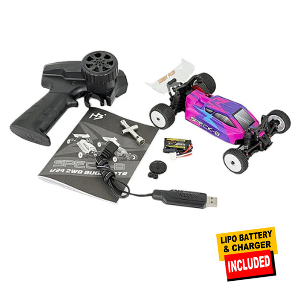 HobbyPlus Speck-B 1/24 Elite Brushless 2WD RTR Buggy - Razor Magenta