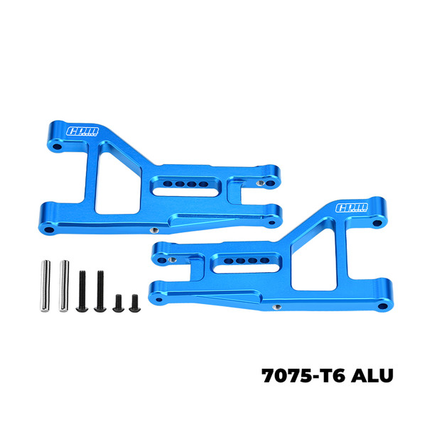 GPM 7075-T6 Aluminum Front Lower Suspension Arms Sky Blue for Tamiya 1/10 DT-04