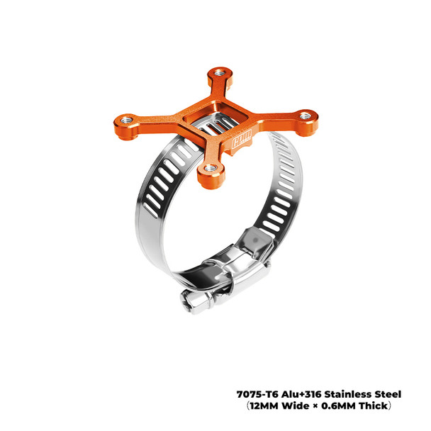 GPM Aluminum 40x40mm RC Cooling Fan Adjustable Mount Orange : 28-42 Series Motor
