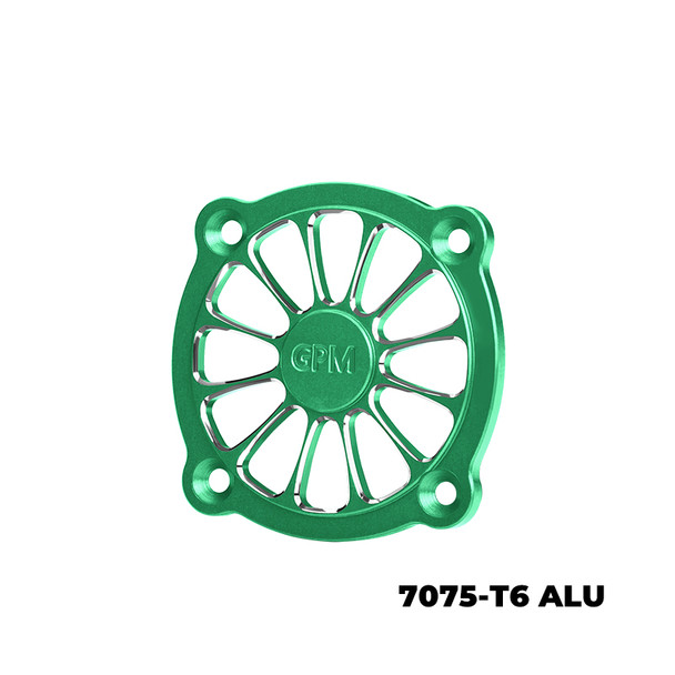 GPM Aluminum RC Cooling Fan Cover Green 40x40mm (32mm Hole Spacing)