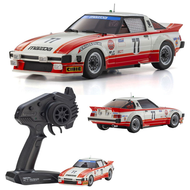 Kyosho 32365R MINI-Z RWD MR-04 RTR MAZDA SAVANNA RX-7 "1979 DAYTONA CAR No.77"