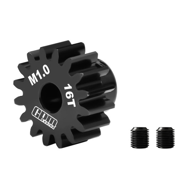 GPM 20Cr Steel Motor Gear 16T w/ Screws for 1/8 ARMMA & Traxxas RC Cars & Trucks