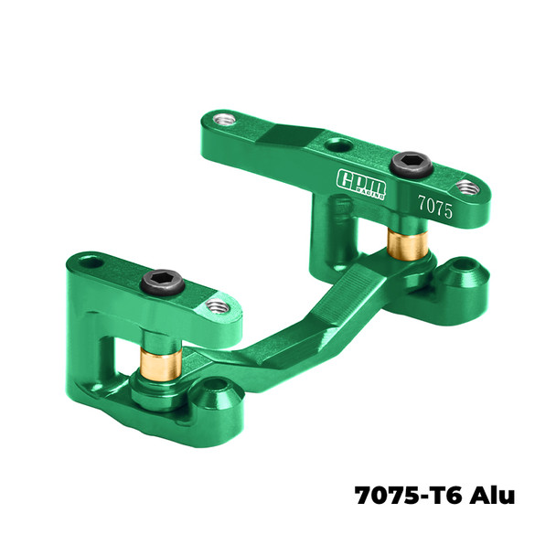 GPM Aluminum Alloy Steering Set Green for 1/16 Mini Kraton / Quake & Gorgon Grom