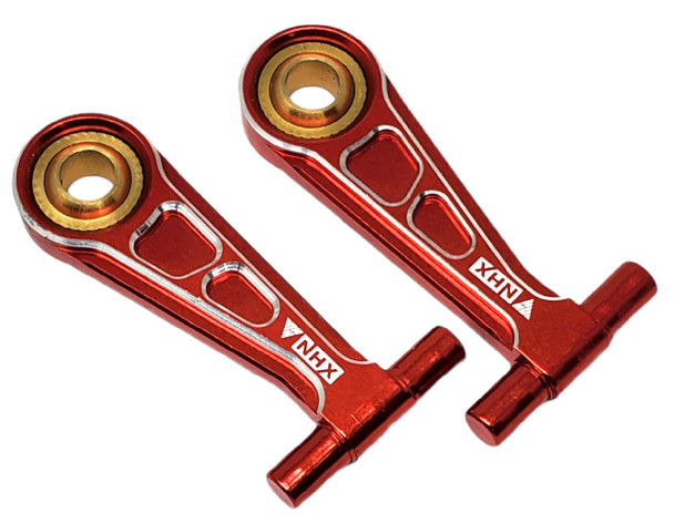 NHX RC Aluminum Front Upper Arm Set Red: Tamiya TT02