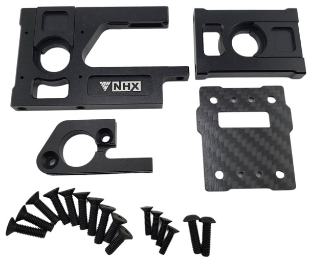NHX RC 7075 Quick Release 42mm Motor Mount w/ Carbon Fiber Cover for 1/8 Traxxas Sledge