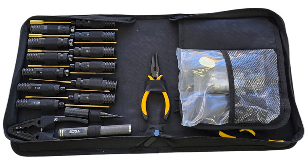 NHX RC 23 in 1 RC Tool Set Hex, Nut, Philips Flat, Pliers, Reamer, Stand, Camber Guage