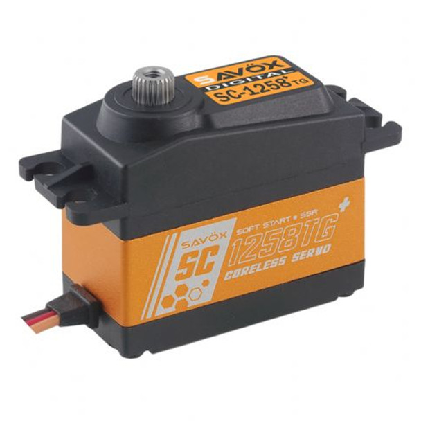 Savox SC-1258TG PLUS Coreless Titanium Gear Digital Servo w/Soft Start SSR Mode