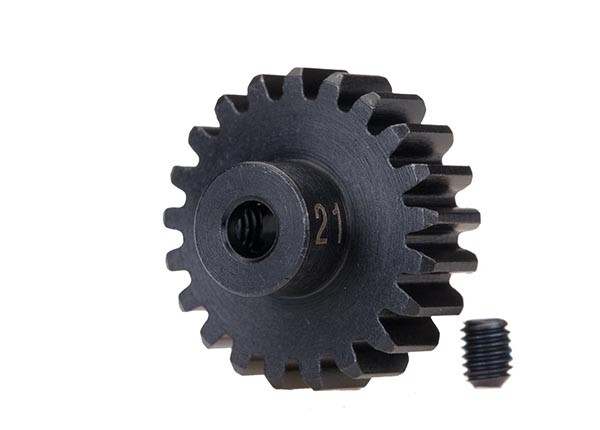 Traxxas 3951X Gear, 21-T pinion (32-p) heavy duty machined hardened steel / set screw