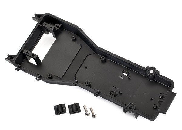 Traxxas 5772 Radio Tray / Radio Tray Retainer w/ Stuffing Tube Clamp