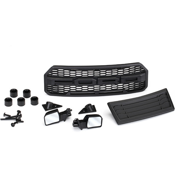 Traxxas Body accessories kit, 2017 Ford Raptor® grill, hood insert, side mirrors