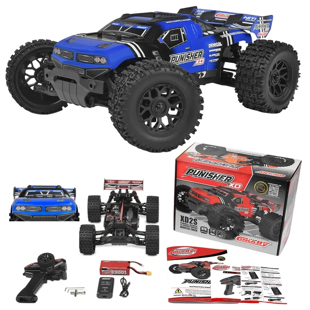 Corally C-00231-B PUNISHER XD RTR Monster Truck Blue Brushed 2S w/Battery/Charger