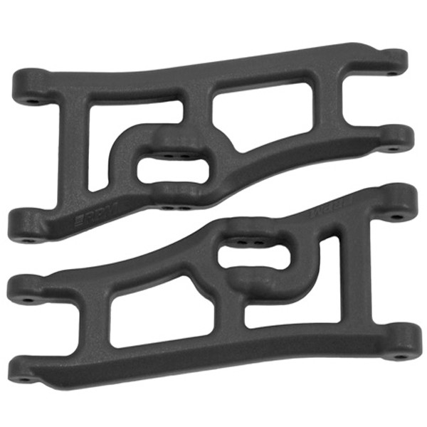 RPM Wide Front A-Arms Black : Traxxas e-Rustler / Stampede 2wd