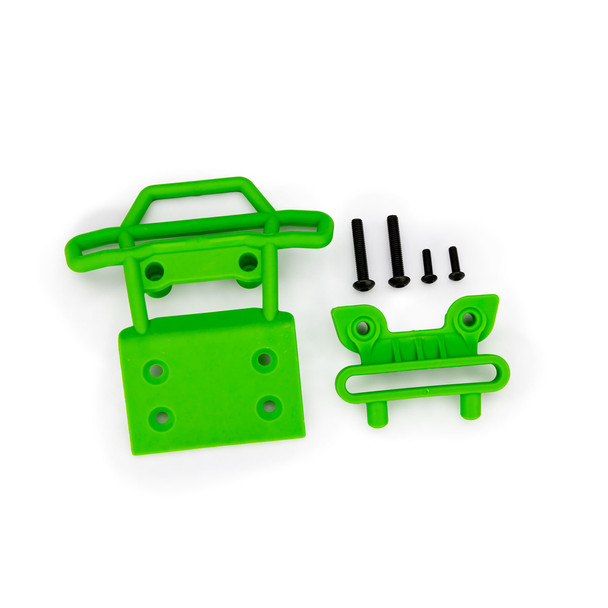 Traxxas 3621-GRN Front Bumper & Bumper Mount Green for Bigfoot