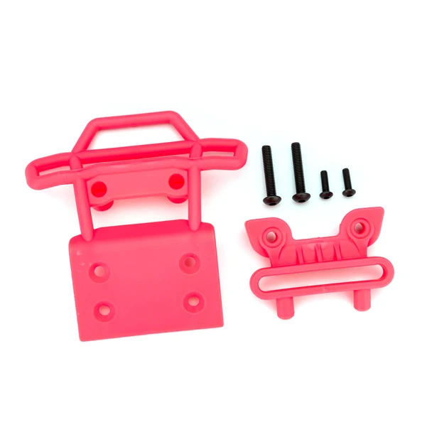 Traxxas 3621-PINK Front Bumper & Bumper Mount Pink for Bigfoot
