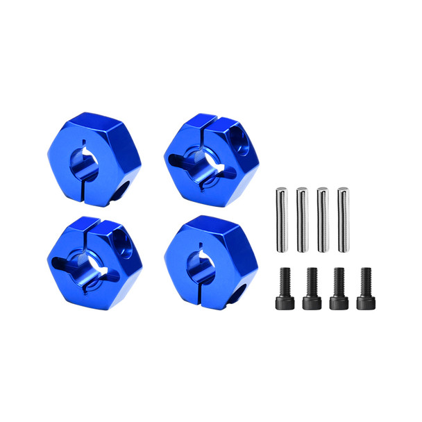 GPM Front & Rear Clamp Type Wheel Hub 12mm Blue for Vanquish 1/10 H10 Optic