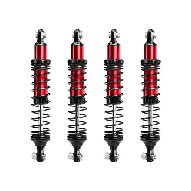 GPM Aluminum F&R Adjustable Progressive Spring Shock 89mm Red for Vanquish H10 Optic