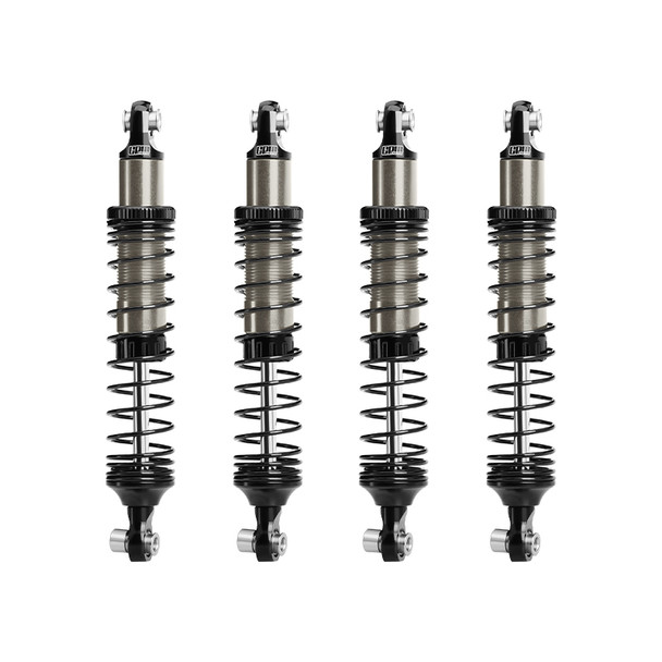 GPM Aluminum F&R Adjustable Progressive Spring Shock 89mm Titanium for Vanquish H10 Optic