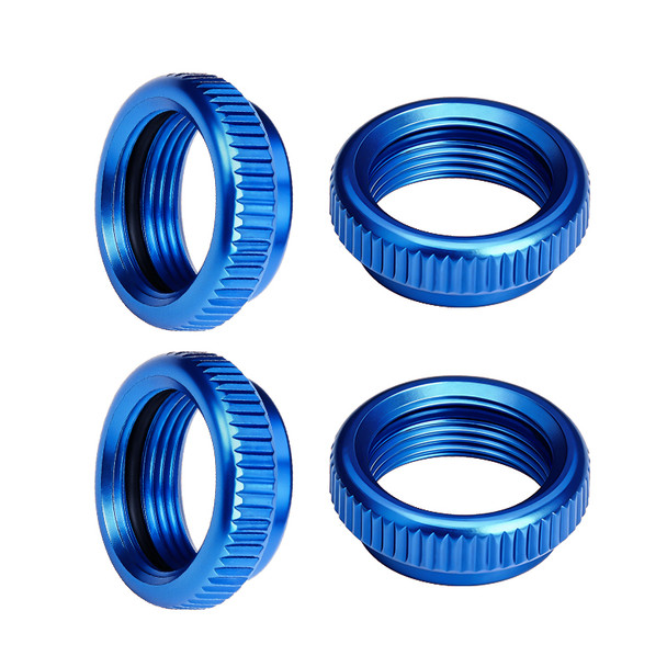 GPM 6061-T6 Aluminum Shock Collars Blue (4Pcs) for ARRMA 1/16 Mini Kraton
