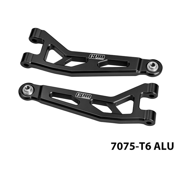 GPM Aluminum Front Upper Suspension Arms Black for ARRMA 1/16 Mini Kraton