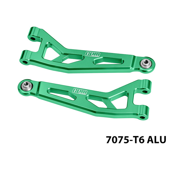 GPM Aluminum Front Upper Suspension Arms Green for ARRMA 1/16 Mini Kraton