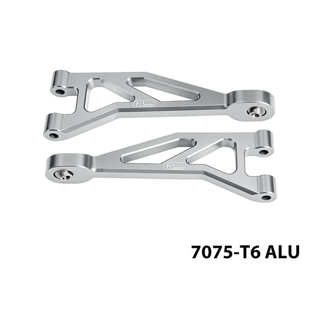 GPM Aluminum Rear Upper Suspension Arms Silver for ARRMA 1/16 Mini Kraton