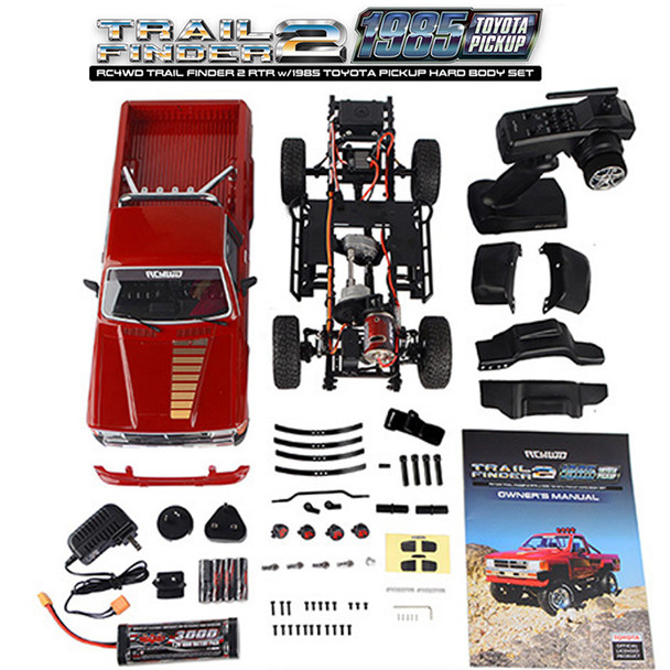 RC4WD Z-RTR0072 Trail Finder 2 RTR w/1985 Toyota Pickup Hard Body Set